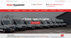 Desktop Screenshot of brinktransport.dk