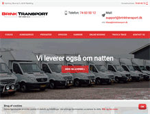 Tablet Screenshot of brinktransport.dk